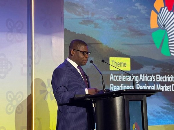 Mr Richard Djan-Mensah (inset) speaking meeting