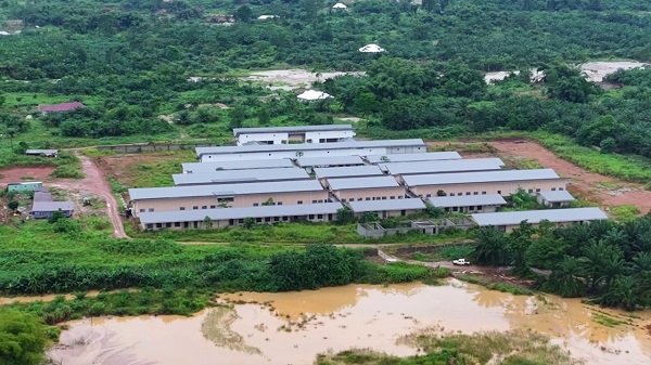 Illegal mining activities close to Agenda 111 hospital project at Adansi Asokwa,,