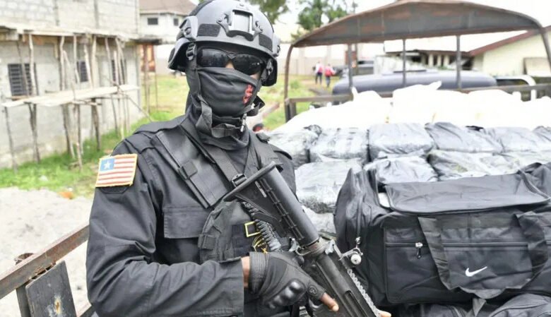 Liberian Vice-President Jeremiah Koung praised the security forces for the operation