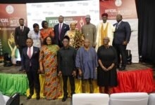 Mr Bagbin (front row middle) and other dignitaries after the programme