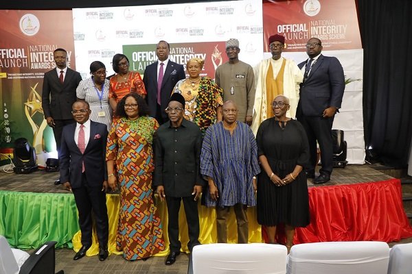 Mr Bagbin (front row middle) and other dignitaries after the programme