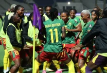 Ngah Manga leads the celebrations after scoring the second goal