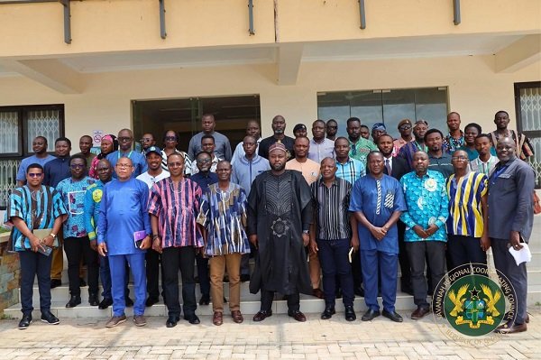Mr Be-AwuribeIssifu (middle) with other participants after the launch of the policy