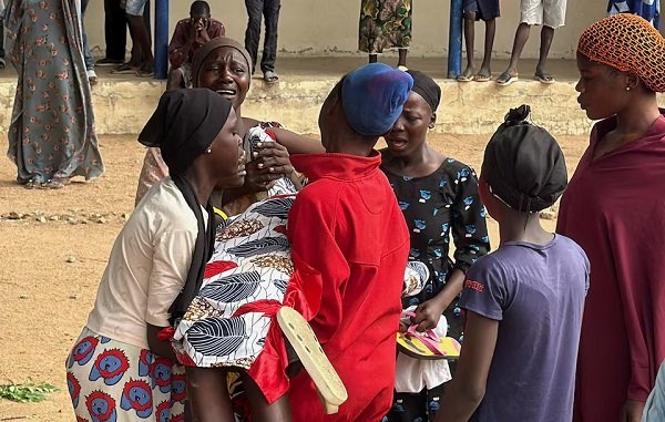 Parents react as they welcome their rescued children