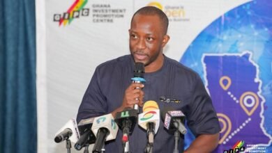 Mr Abass (inset) addressing the gathering