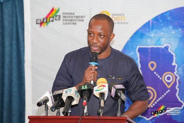 Mr Abass (inset) addressing the gathering