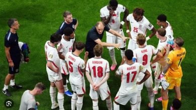 Tuchel offers a pep talk to the England players