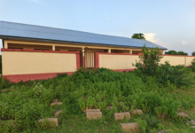 The uncompleted CHPS compound at Kachiau
