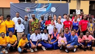 Ms Ayeshia Quainoo-Tefera (standing middle) with other stakeholders and participants at the event