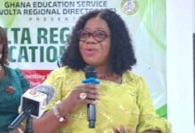 Professor Mrs Smile Dzisi (inset) addressing the participants