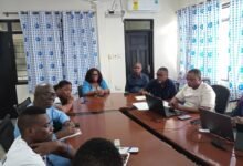 Mrs Senoo (middle) with the CSOs during the meeting