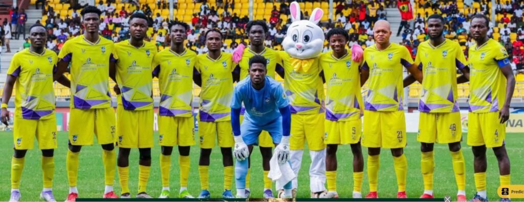 A line-up of the Medeama team