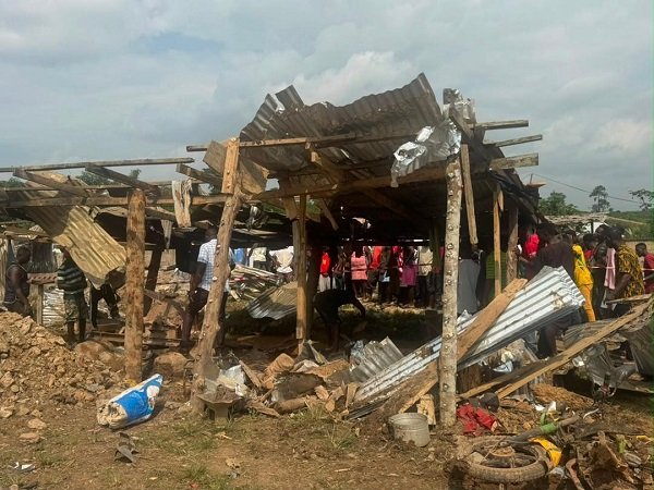 One of the damages caused by the explosion