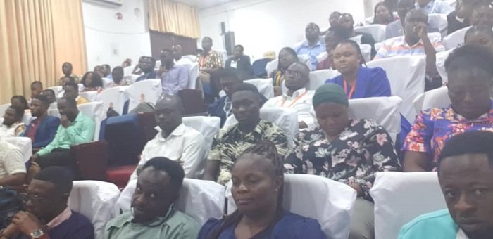 Some of the postgraduates at the conference