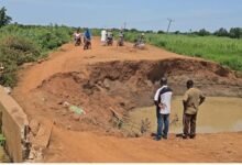 The Collapsed Bugri bridge