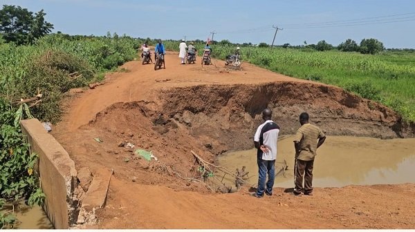 The Collapsed Bugri bridge
