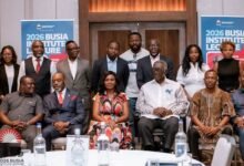 Dr Prempeh (seated second from left) with Former President John Agyekum Kufuor (seated second from right) and other participants