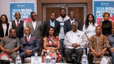 Dr Prempeh (seated second from left) with Former President John Agyekum Kufuor (seated second from right) and other participants