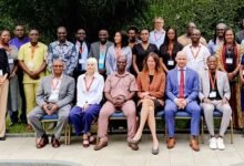 Nana Dr Amoah (seated third from letf) with Dr Twijnstra (seated second from right) and other participants during the programme