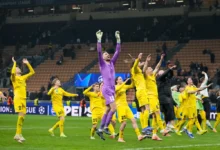 Glimt’s players celebrate a recent victory