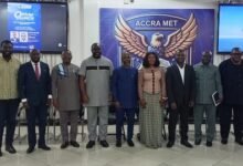 Mr. Abubakari (middle) with some stakeholders after the programme