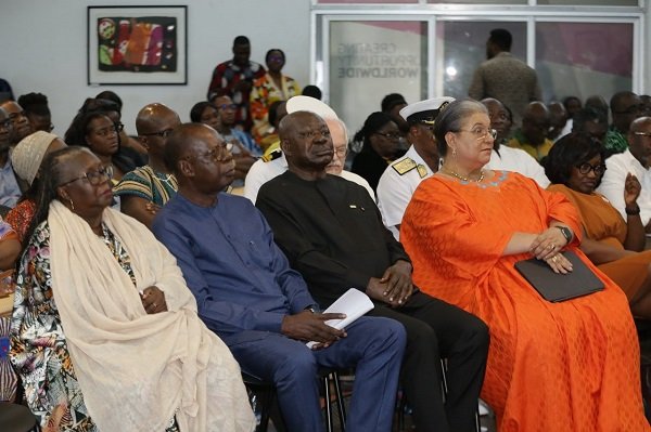 Ms Hanna Tetteh (seated right) with other dignitaries at the lecture