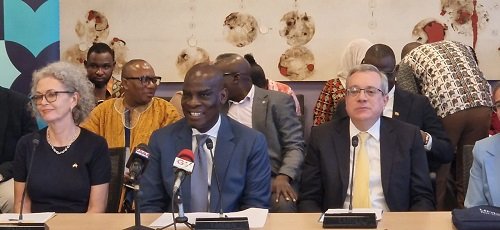 Invest more in foundational learning ------Mr Haruna Iddrisu (middle), together with other dignitaries at the event