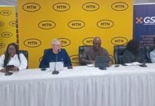 Mr Blewett ( second from right) with other dignitaries during the programme