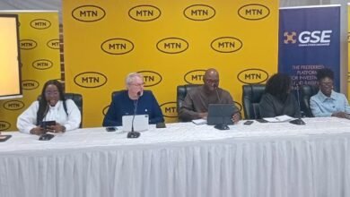 Mr Blewett ( second from right) with other dignitaries during the programme