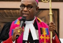 Most Rev. Prof. Johnson Asamoah-Gyadu (inset) confirming the new ministers
