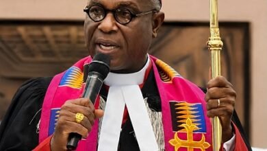 Most Rev. Prof. Johnson Asamoah-Gyadu (inset) confirming the new ministers