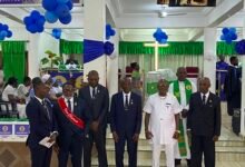 The clergy with the awardees