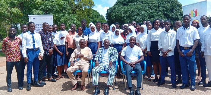 NCCE staff with student leaders after the dialogue