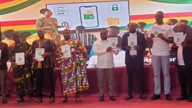 Dignitaries launching the document