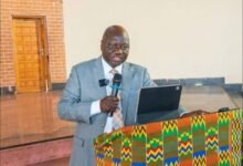New Audit Committees -----Mr Fuseini (inset) addressing the newly audit committee members