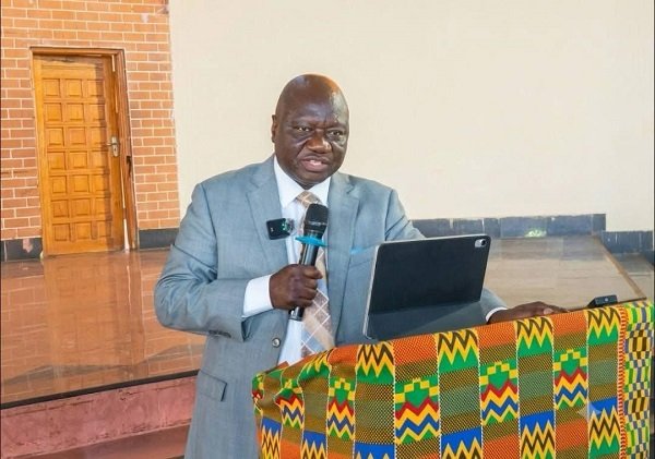 New Audit Committees -----Mr Fuseini (inset) addressing the newly audit committee members