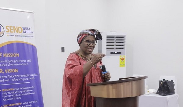 Mrs Mohammed (inset) speaking at the programme Photo Victor A. Buxton(5)