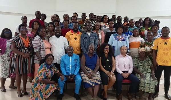 Ratify ILO Convention 190 -------Ms Marian Atuguba (seated middle) with other participants after the workshop