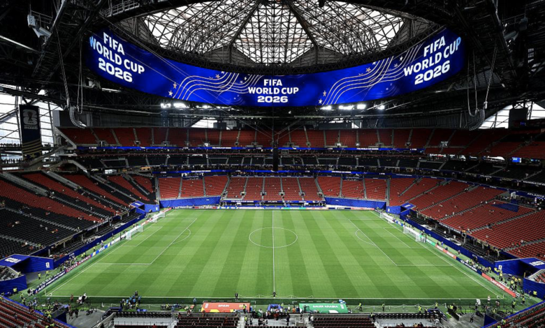 Football stadium during the 2026 FIFA World Cup