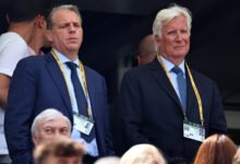 Todd Boehly, Chairman of Chelsea (L) and co-owner Mark Walter