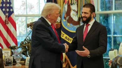 US President Donald Trump welcomed his Syrian counterpart Ahmed al-Sharaa to the White House