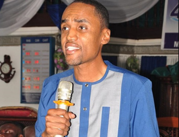 Mr Sam-Woode (inset) speaking at the programme