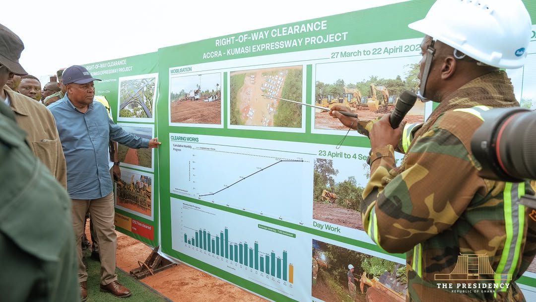 GAF hands over expressway right-of-way • No borrowing for $2bn project  – Pres Mahama assures