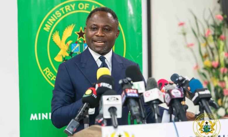 Mr Akandoh addressing the press conference
