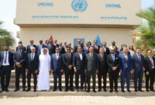 A group photo of the participating parties at the agreement signing ceremony