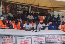 Accra Turf Club appeals to Pres Mahama ------Members of the Accra Turf Club engaging the press