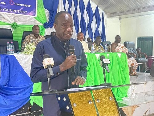 Mr Afriyie speaking during the event