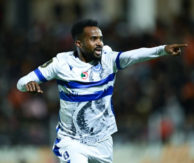 An Al Hilal player celebrating a goal