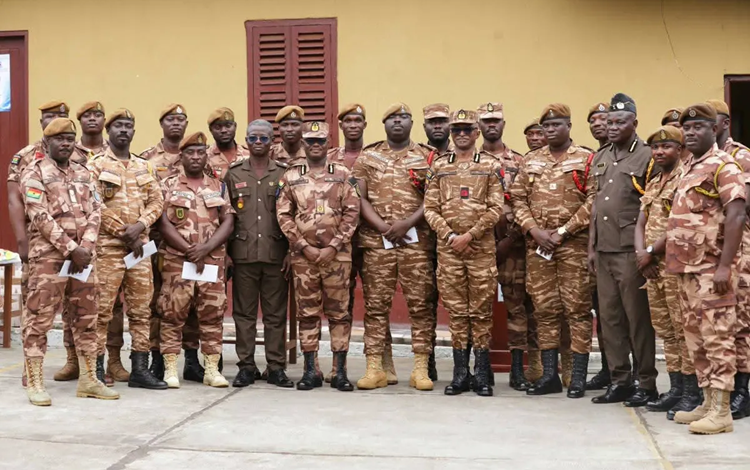 The Prison officers who were honoured with their Superiors