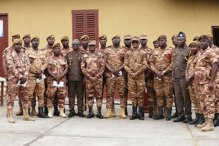 The Prison officers who were honoured with their Superiors